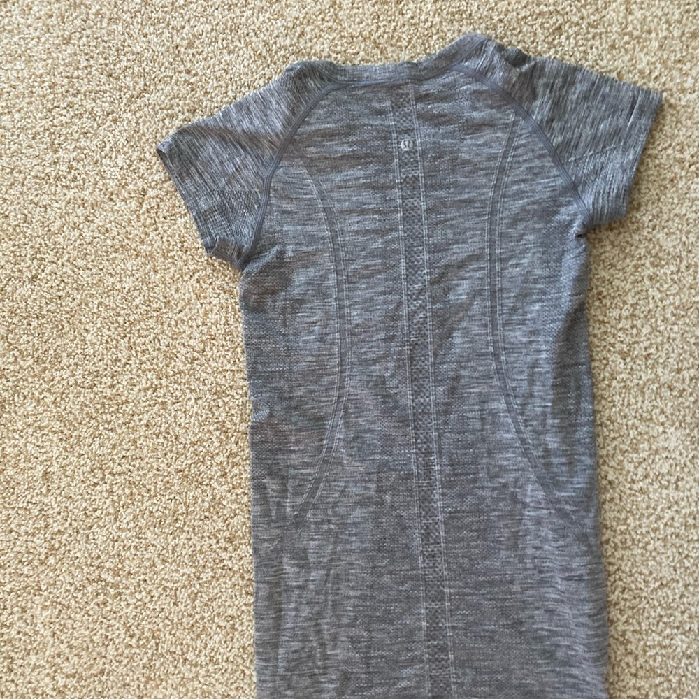 lululemon athletica Gray Short Sleeve Tee. Original length.  Swiftly Tee.
